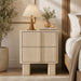 Nightstand With Charging Station And 2 Storage Drawers Home Essentials