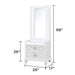Abigale - Nightstand With Mirror Top, LED Lighting (Includes Mirror And Nightstand) - White Matrix Furniture Group