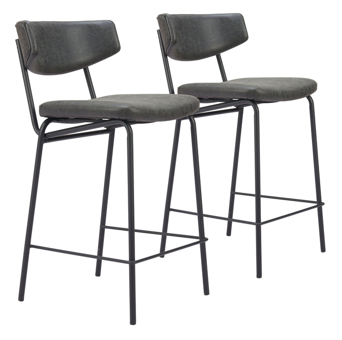 Charon - Counter Stool (Set of 2) Zuo Modern
