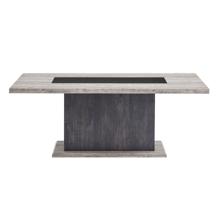 Dining Table, Fits Up To 6 People - Gray Global Furniture USA