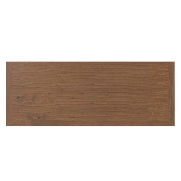 Amherst - TV Media Stand - Medium Saddle Brown Simpli-Home