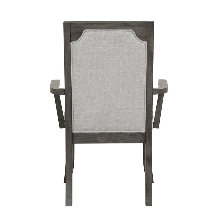 Lisbon - Dining Arm Chair (Set of 2) - Gray