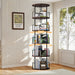 Rotating Bookshelf Tower 5 Tier Spinning 360 Degree Revolving Storage Shelf Home Essentials