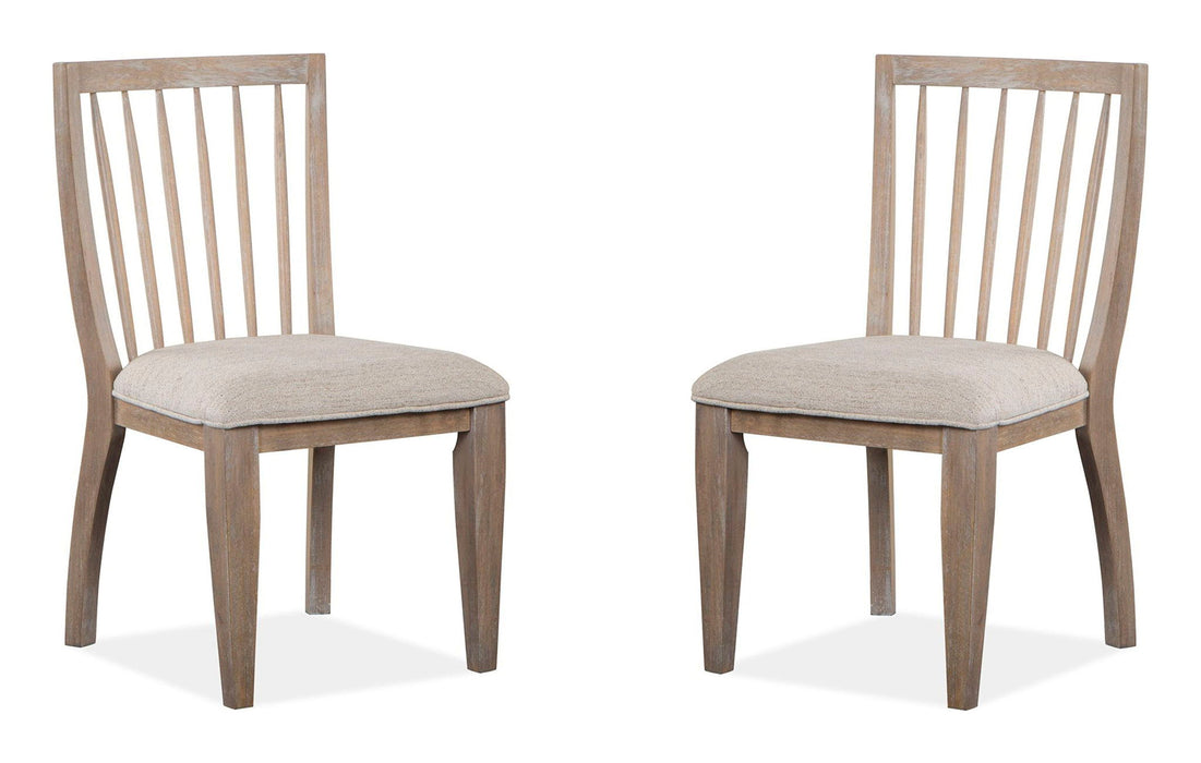 Ainsley - Dining Side Chair With Upholstered Seat (Set of 2) - Cerused Khaki Magnussen Furniture