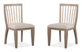Ainsley - Dining Side Chair With Upholstered Seat (Set of 2) - Cerused Khaki Magnussen Furniture