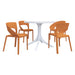 4 Piece Set Of Modern Designed Single Chairs With Round Table Home Essentials