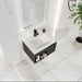 Wall Mounted Floating Bathroom Vanity With Open Shelf & Soft Close Door Home Essentials