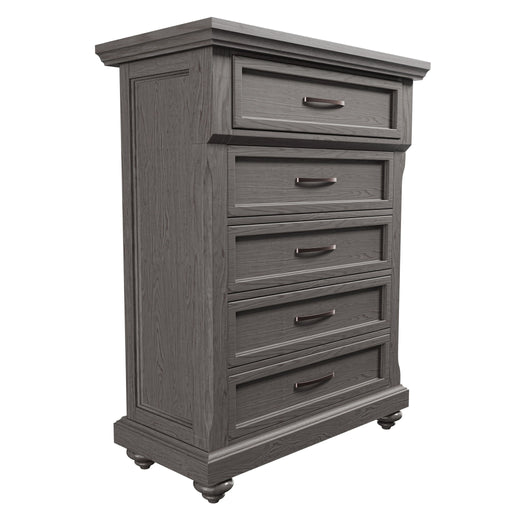 1 Piece Chest With Unique Legs - Antique Gray Home Essentials