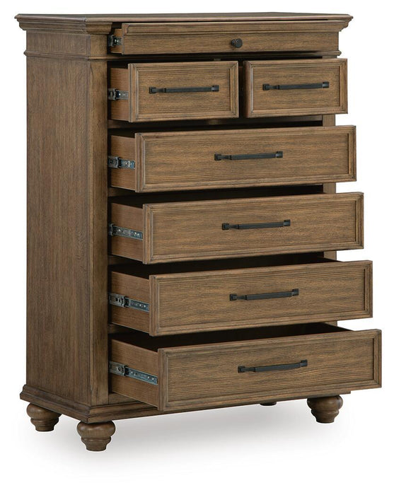 Karallin - Seven Drawer Chest - Medium Brown Signature Design by Ashley®