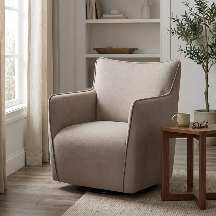 Ayla - Swivel Accent Chair With Matching Lumbar Pillow Ridgecrest Home