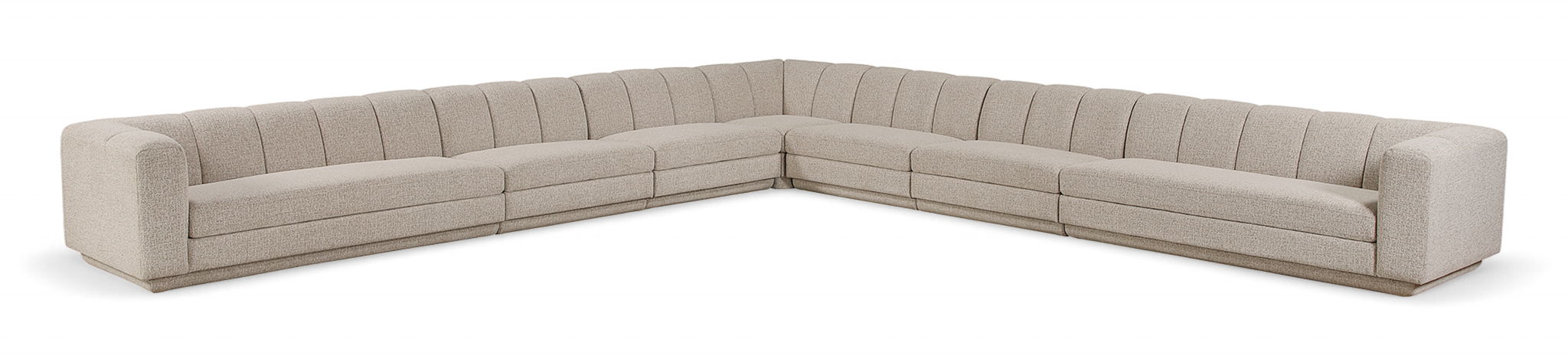Modari - Sectional - Beige Meridian Furniture
