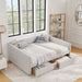 Upholstered Queen Daybed With 2 Drawers Home Essentials