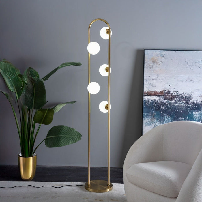 Artema - Floor Lamp - Gold Ashcroft Furniture