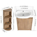 Freestanding Bathroom Vanity With Sink And Storage Rack, Soft Close Doors Base With Basin Home Essentials