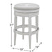Rustic Elegance Backless Swivel Stool Home Essentials