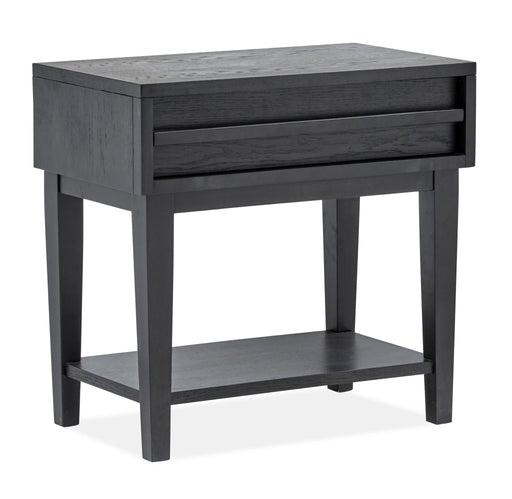 Lindon - Dark Open Nightstand - Coffee Bean Magnussen Furniture