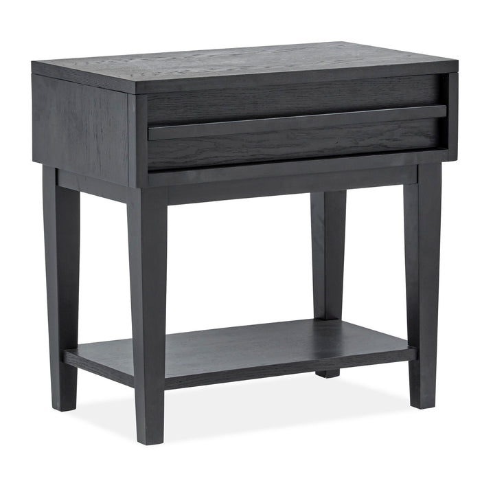 Lindon - Dark Open Nightstand - Coffee Bean Magnussen Furniture