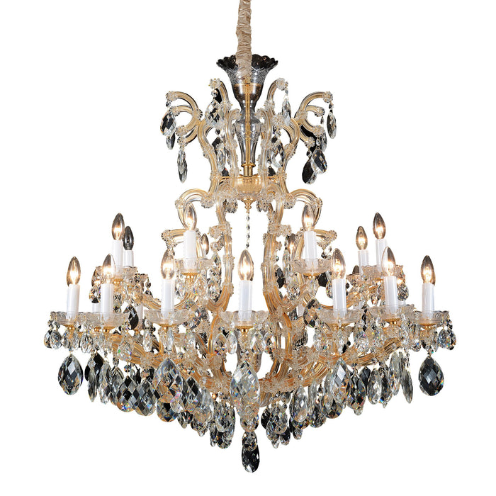 Michael Amini Lighting - La Scala 25-Light Traditional Crystal Chandelier - Gold Michael Amini
