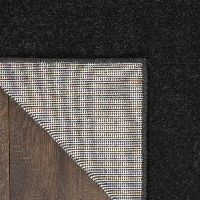 5' X 8' Power Loom Area Rug - Black