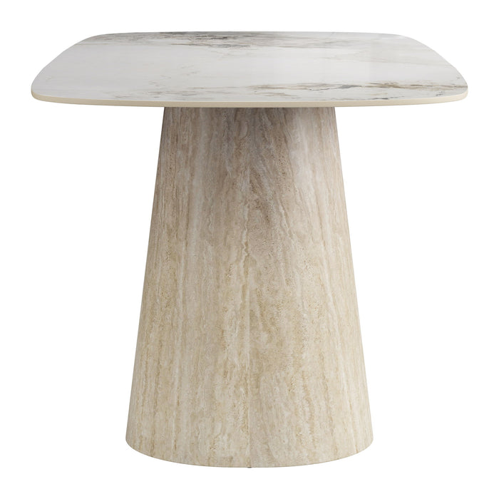 Nooka - Dining Table - White / Natural Zuo Modern