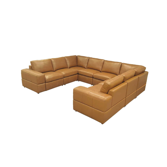 Modern Sectional Sofa With Large Square Arms Home Essentials