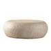 Round Coffee Table With Smooth Texture For Living Room - Light Beige Home Essentials
