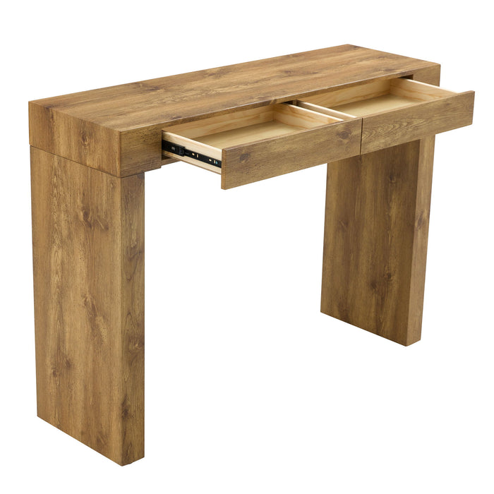 Elegant Bar Table With 2 Drawers Home Essentials