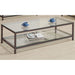 Natasha - 1 Shelf Coffee Table - Nickel Furniture Max