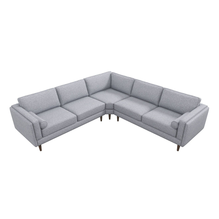 Amber - Corner Sectional Sofa - Light Gray Ashcroft Furniture