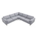 Amber - Corner Sectional Sofa - Light Gray Ashcroft Furniture