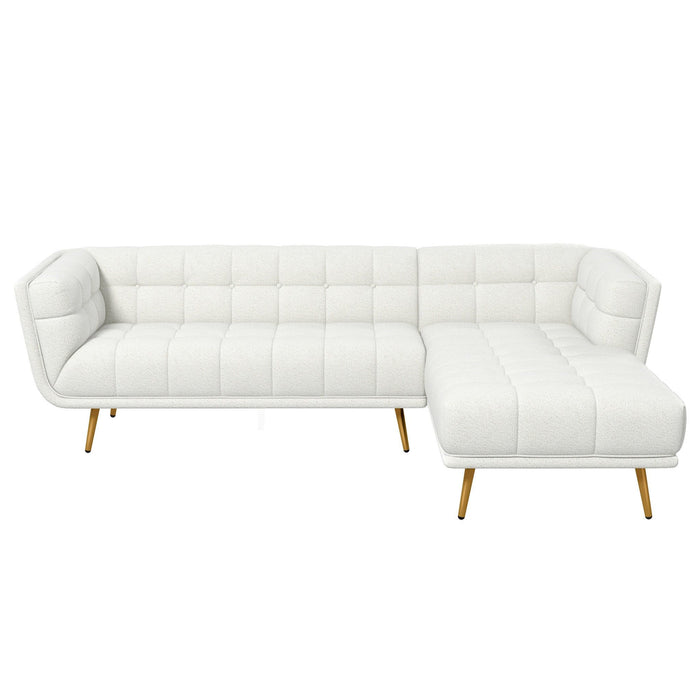 Addison - L Shape Sectional Sofa Tufted