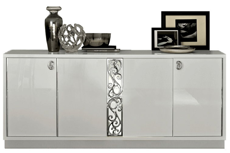 Roma - 4 Door Buffet - White Camelgroup Italy