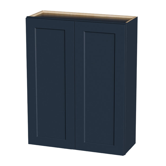 Shaker Wall Cabinet With Soft Close Hinges, Adjustable Shelves, Double Door Home Essentials