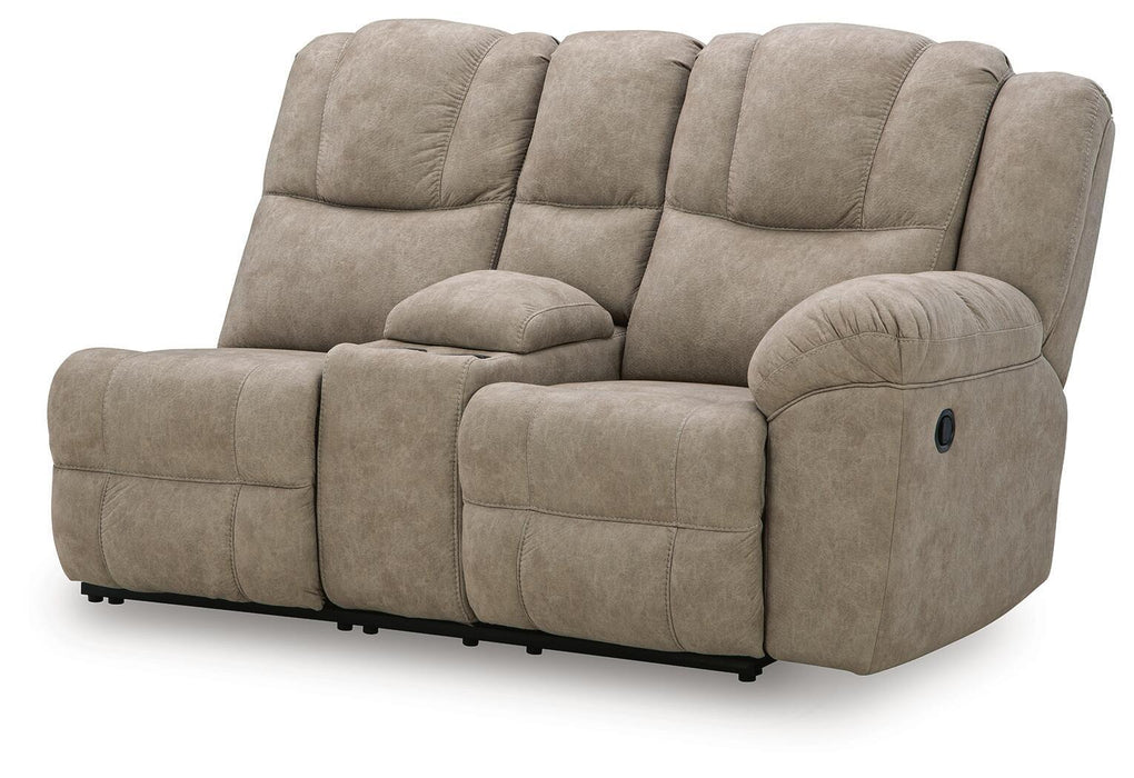 Pearce-Pike - RAF Reclining Loveseat With Console - Birch Signature Design by Ashley®