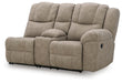 Pearce-Pike - RAF Reclining Loveseat With Console - Birch Signature Design by Ashley®