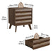 Medieval Double Drawer Bedside Table Home Essentials