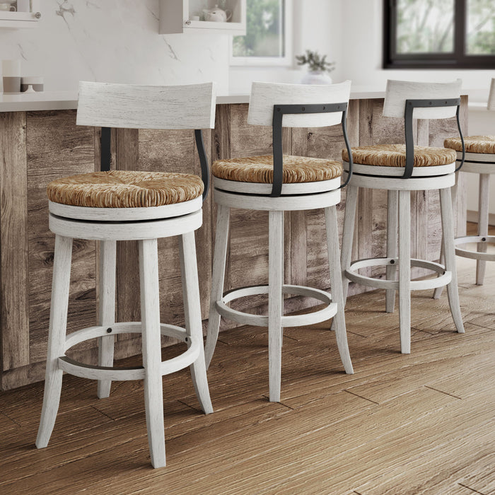 Stool With Natural Seagrass Seat Home Essentials
