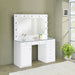 Fern - 7 Drawer Vanity Set With Mirror And Globe Lights Furniture Max