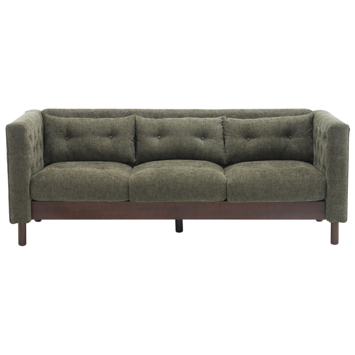 Upholstered Sofa Modern 3 Seater Sofa Couch With Tufted Design For Living Room