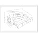 Mitchell - Reversible Sofabed With Storage Chaise, USB And Cup Holders - Dark Gray Global Furniture USA