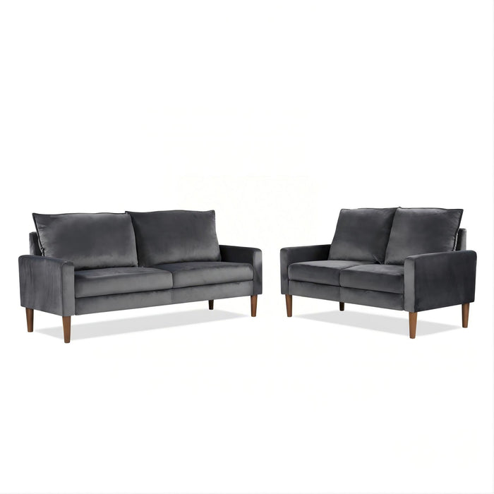 Upholstered Loveseat Sofa, 2 Seater Couch For Living Room Apartment US Pride
