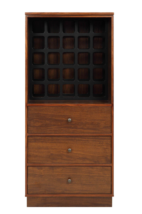 Standard Display Stand With Three Drawers - Brown