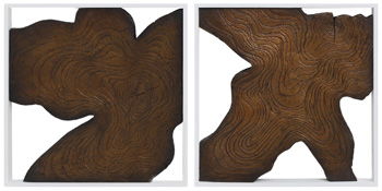 Landley - Wall Decor Set (Set of 2) - Brown / White Signature Design by Ashley®