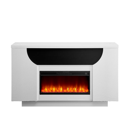 Aurora - Fireplace TV Lift With Adjustable Temperature And LED Colors - White Global Furniture USA