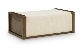Marxmore - Upholstered Ottoman With Storage - Brown Signature Design by Ashley®