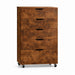 Modern 5 Drawer Dresser With Wheels Home Essentials