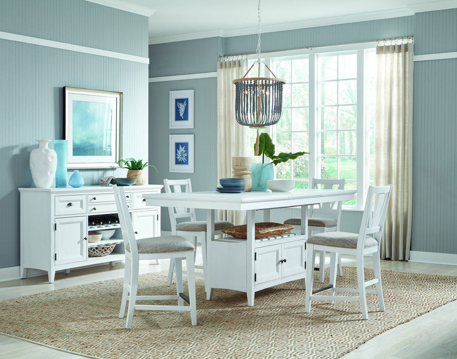 Heron Cove - Counter Chair With Upholstered Seat (Set of 2) - Chalk White Magnussen Furniture