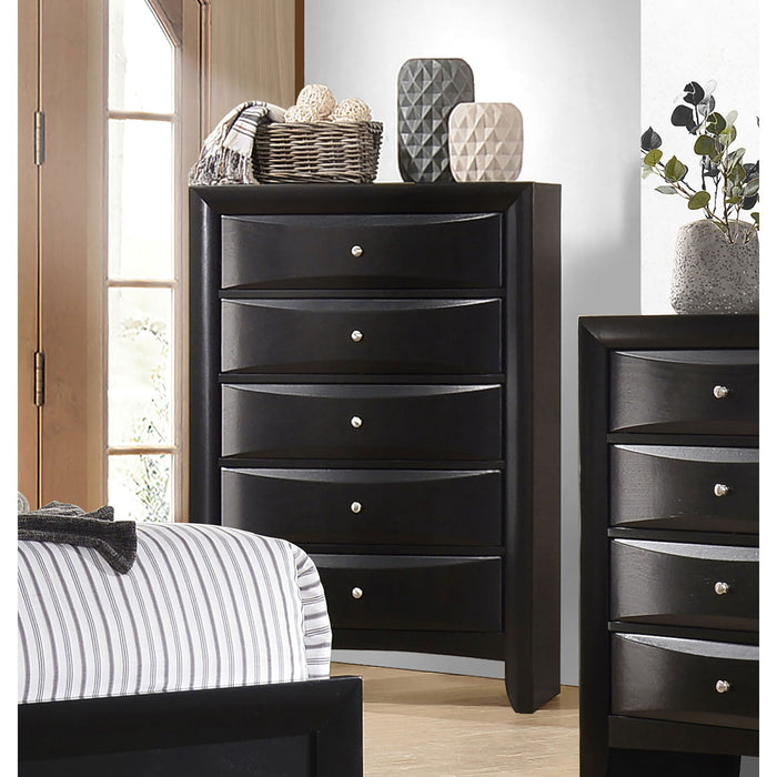 Palamino - 5 Drawer Bedroom Chest - Black Furniture Max