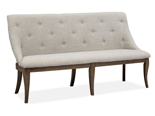 Roxbury Manor - Bench With Upholstered Seat and Back - Homestead Brown Magnussen Furniture