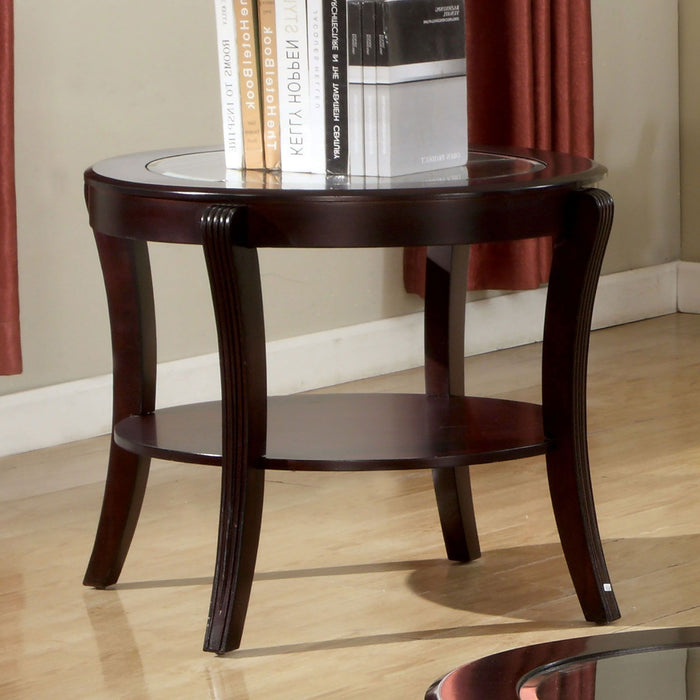 Contemporary Table With Open Lower Shelf Home Essentials
